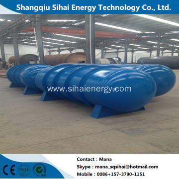 Waste tire recycling to fuel oil pyrolysis plant